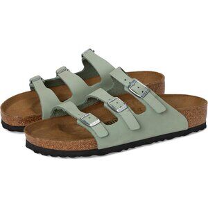 Birkenstock Shoes Florida Pure Sage Nubuck Sandals